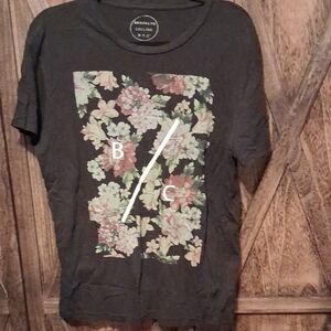 Brooklyn Cloth Black Floral Graphic Tee